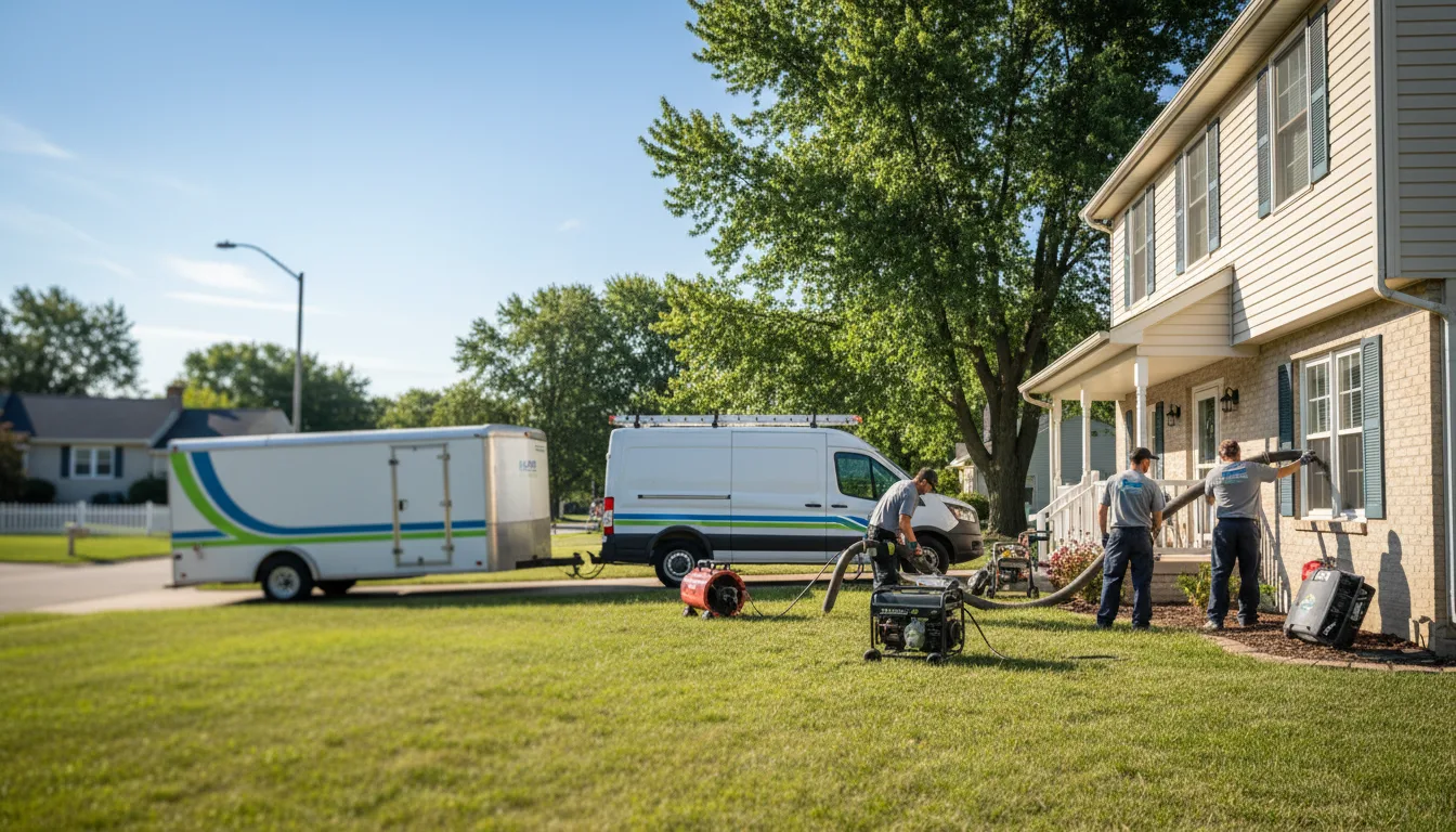 Flooded Basement Restoration And Cleanup With Repair in Little York, IL near me